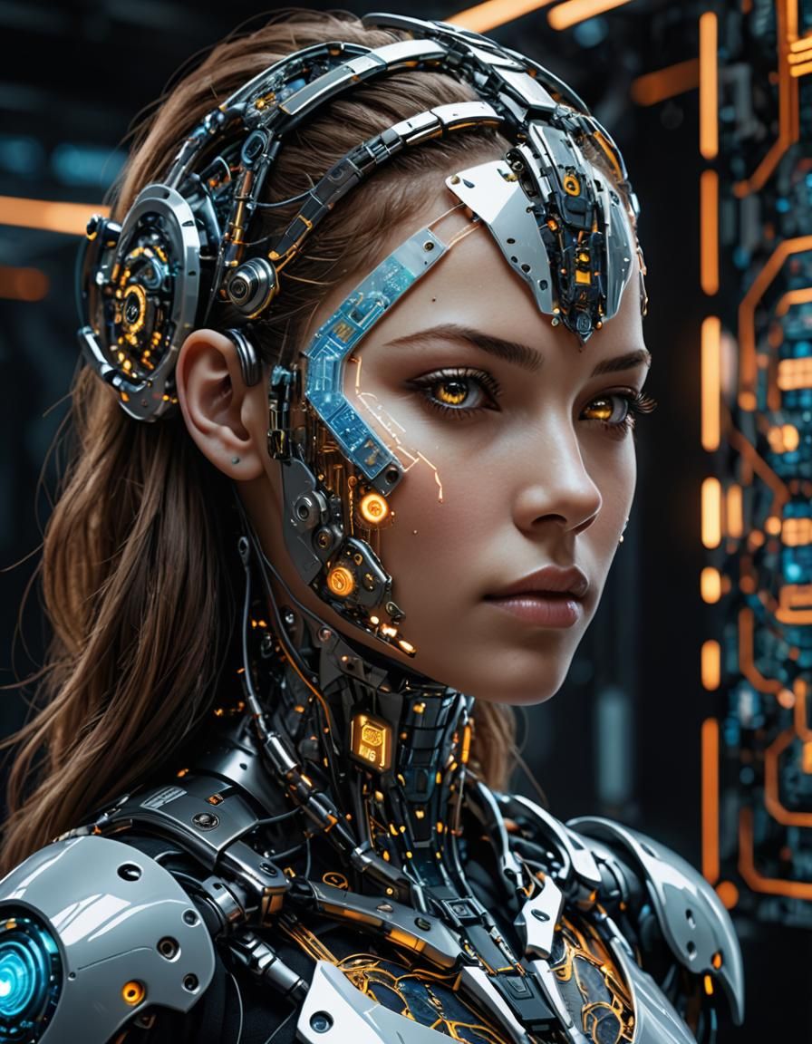 beautiful cyborg.