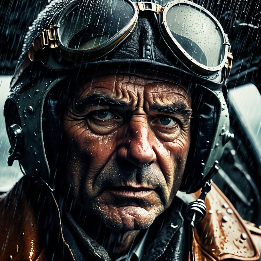 WWII Pilot Struggles Through Turbulent Storm in Vintage Airp...