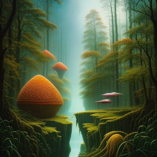 People Raised by Animals: Magic Realism Art