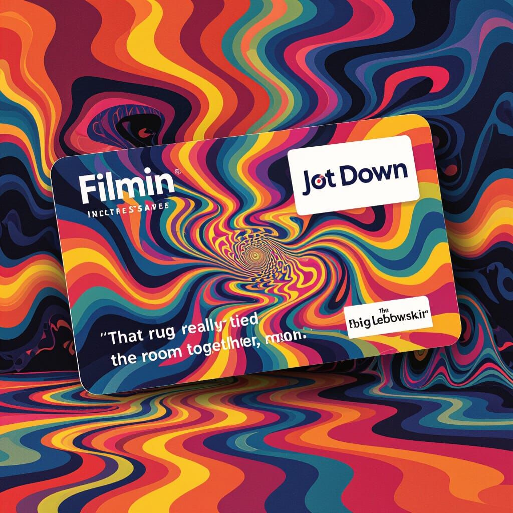 Psychedelic 40th Birthday Gift Card for Filmin