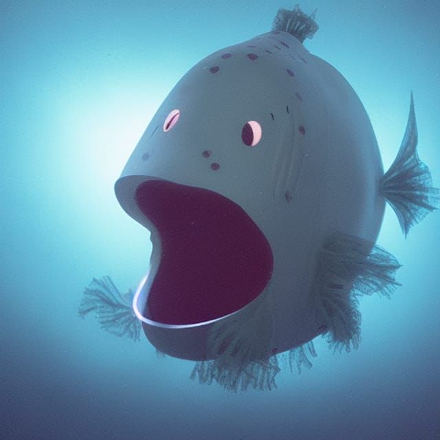Ethereal Anglerfish Ghosts in the Deep