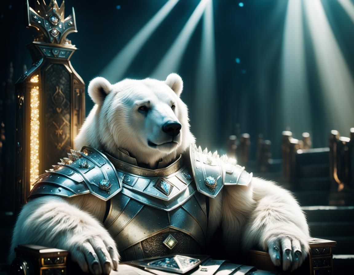 White Bear King in Diamond Armor, Cinematic Lighting