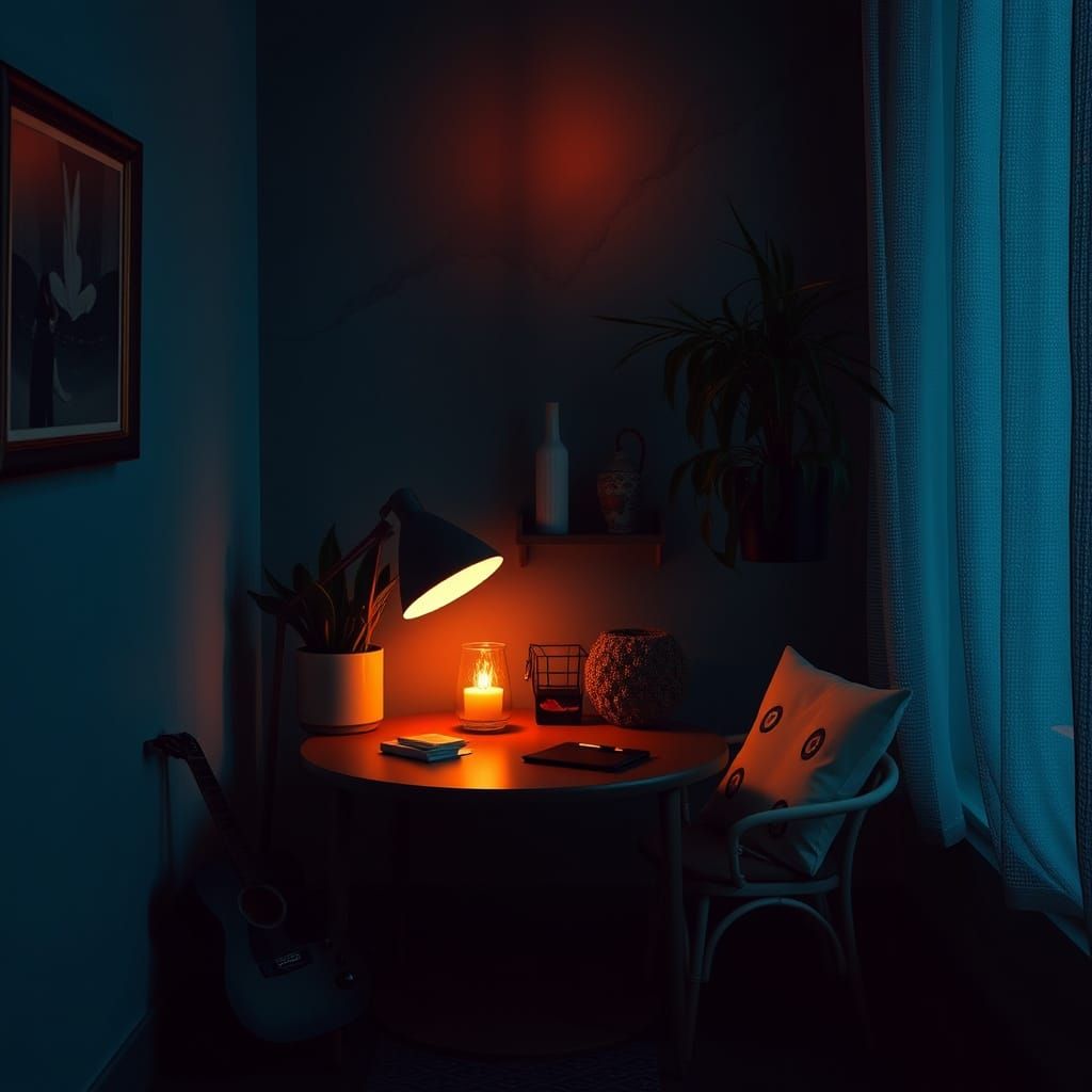 Surreal Digital Landscape in a Minimalist Aesthetic