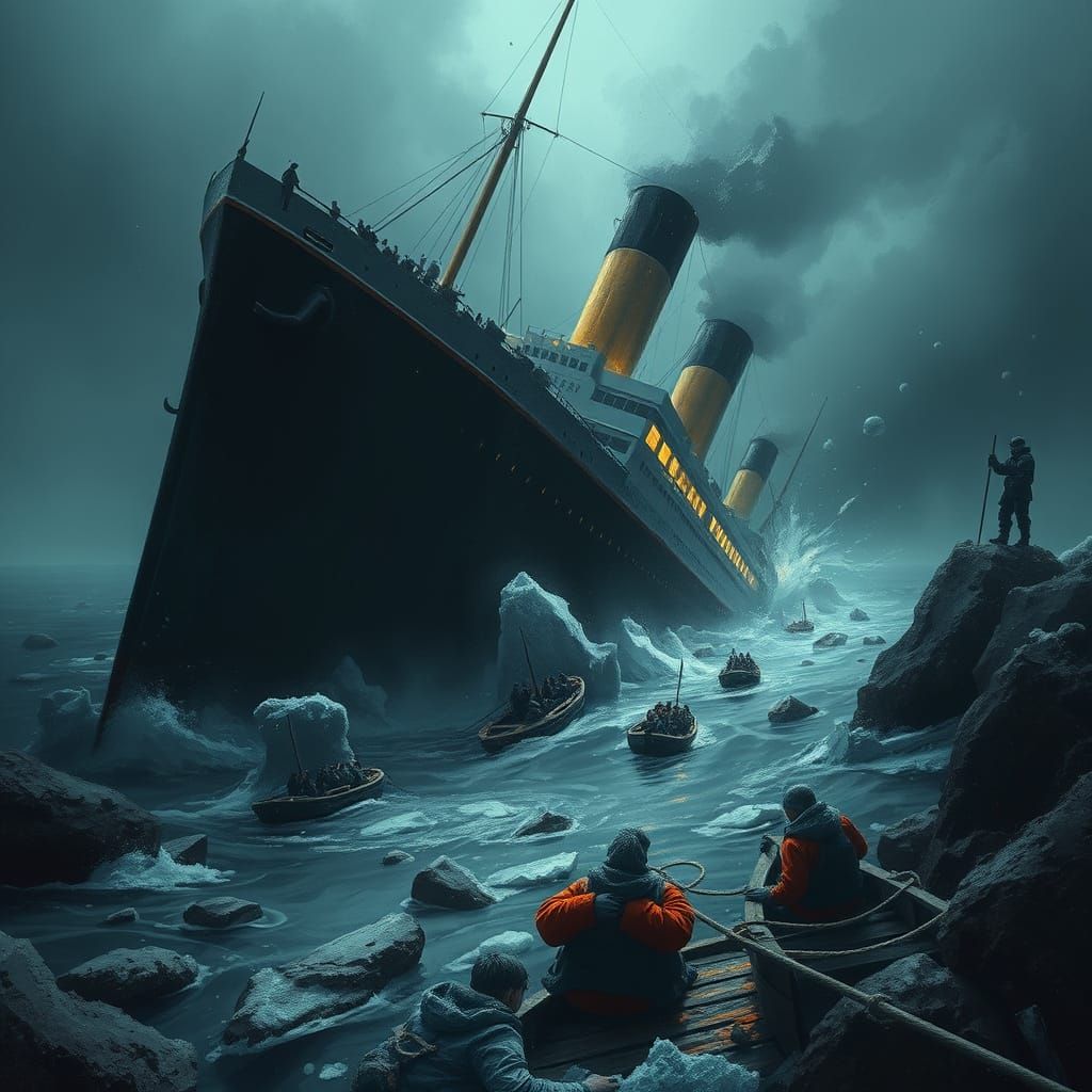 Eerie Titanic Wreckage in the North Atlantic