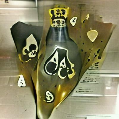 Detailed Ace of Spades Playing Card