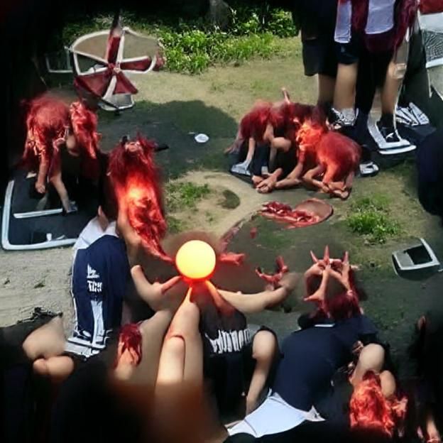 Eerie Satanic Ritual Under a Bloody Sun