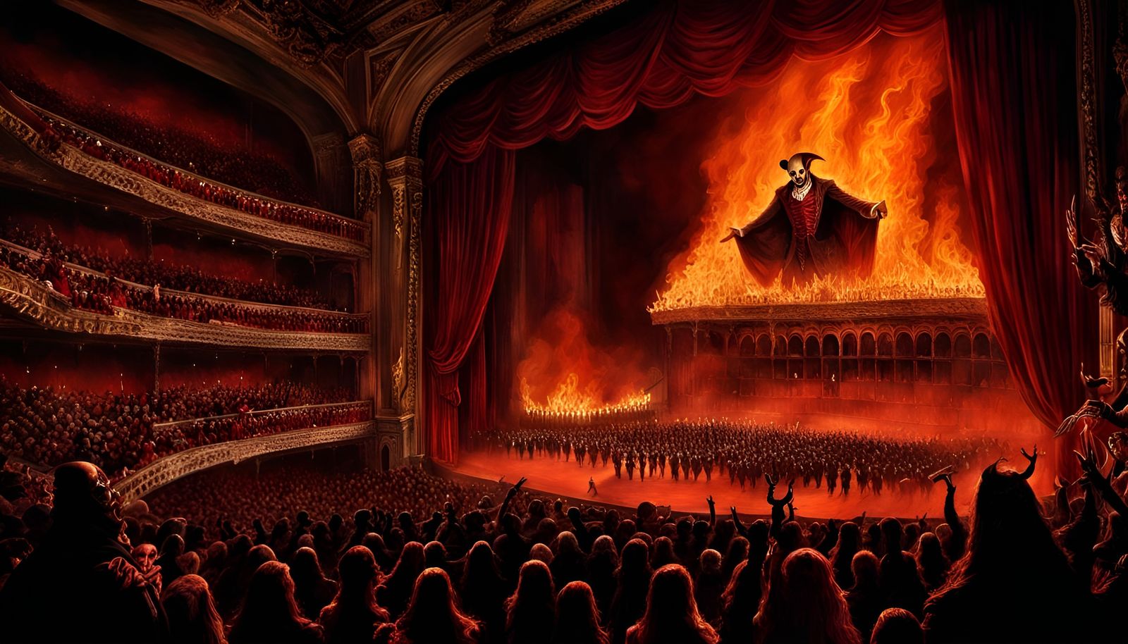 Satan's Opera Performance in Hell