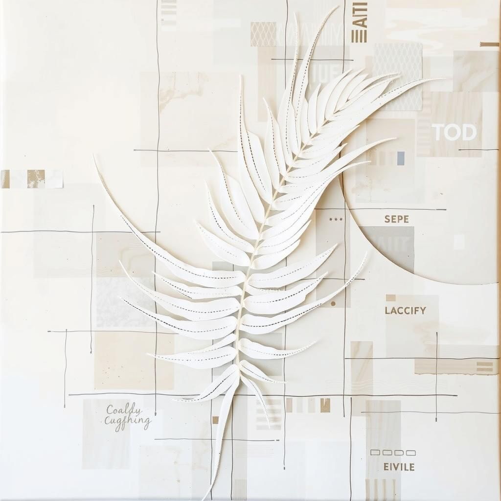 Serene Canvas Art in Minimalist Style with Earthy Tones