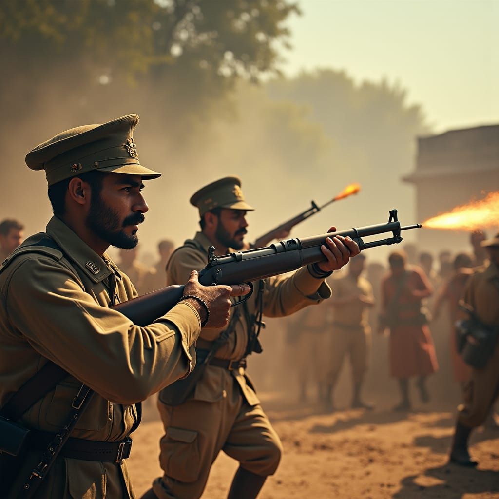 Jallianwala Bagh Massacre: Cinematic Film Still
