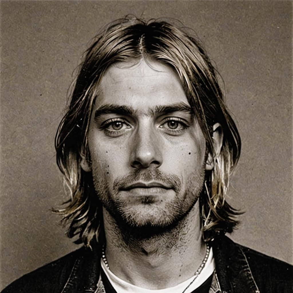 Kurt Cobain Digital Art Portrait