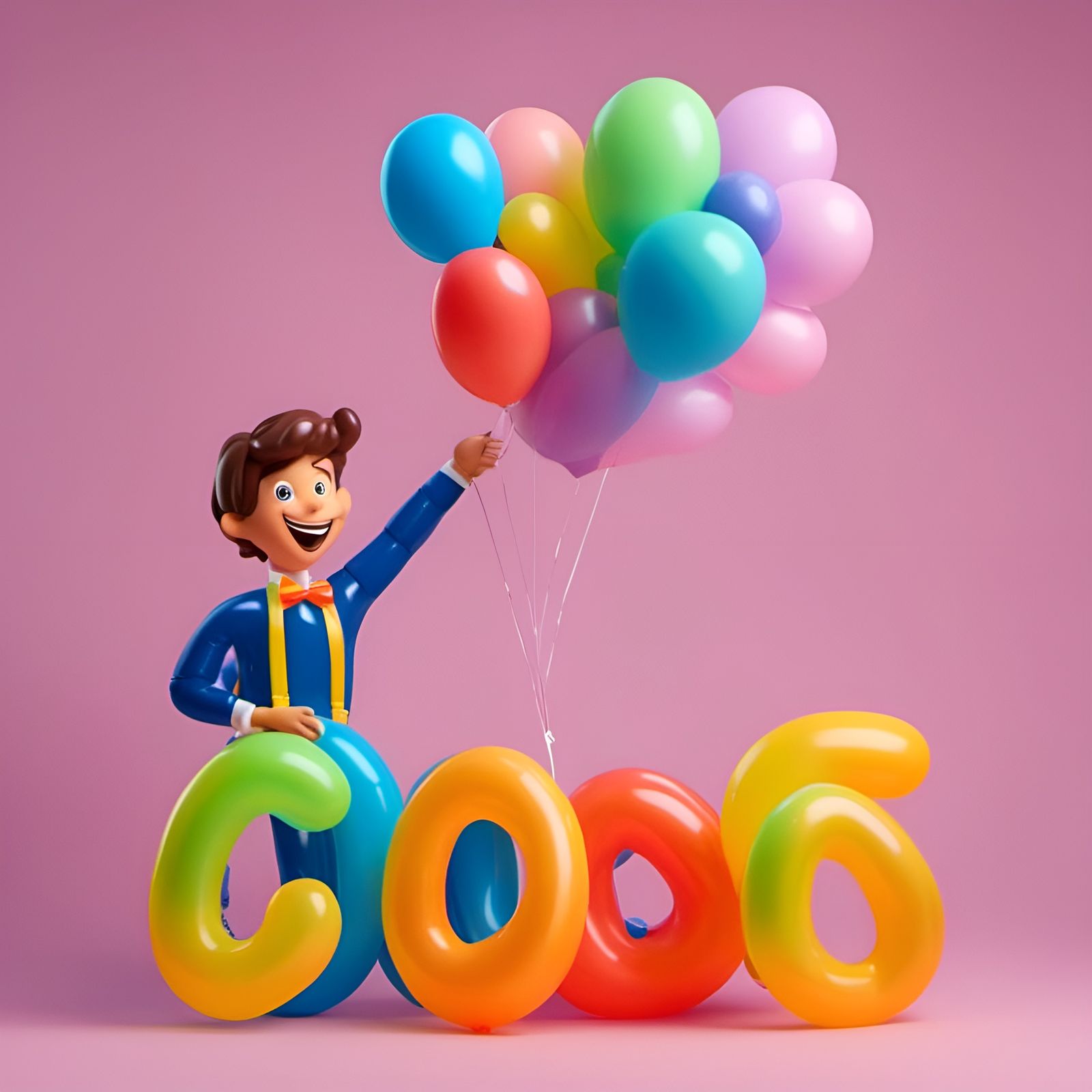 Person Holding 'Good One' Banner in Splash Art Style