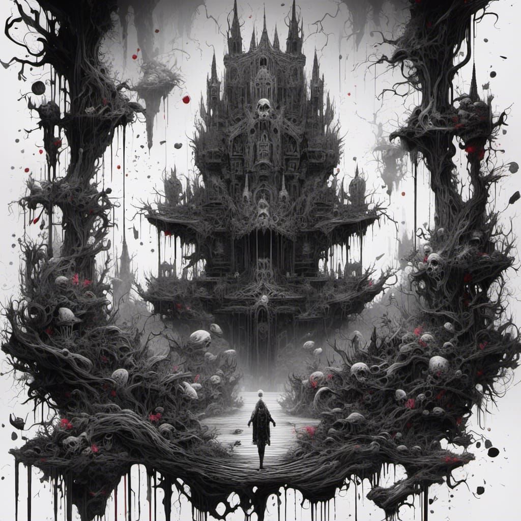 Creepy Black and White Horror Creation