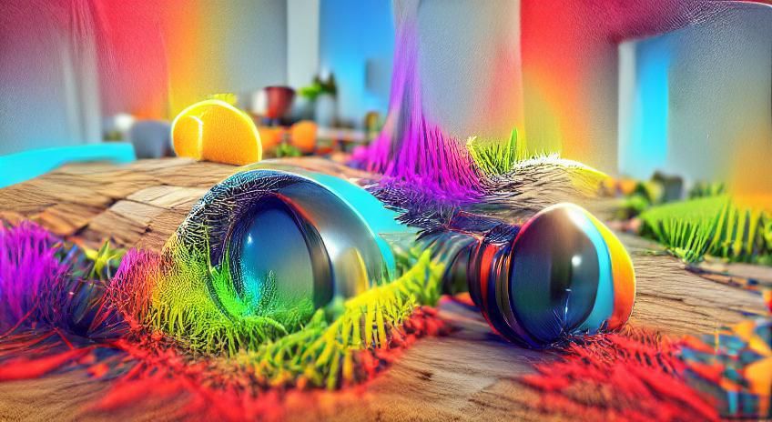 Colorful 3D Optical Illusion Rendered in CryEngine