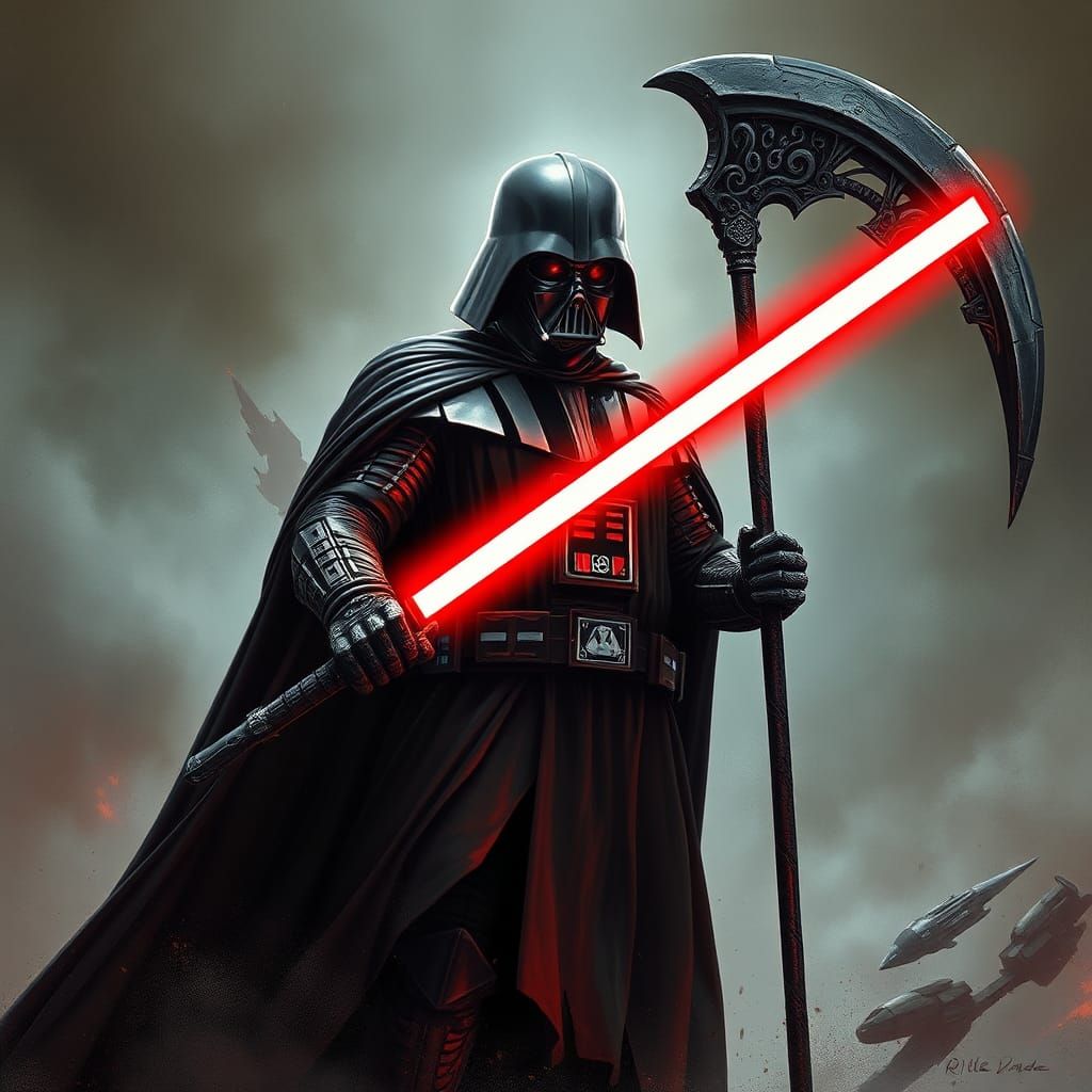 Darth Vader as Death: Epic Concept Art