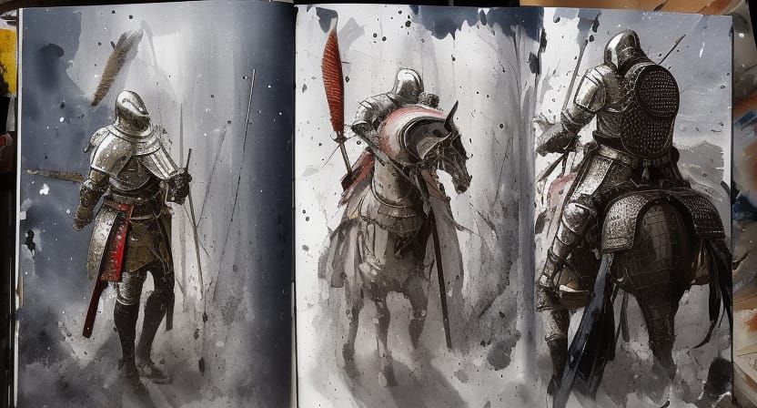Middle-Aged Knights in Armor: Digital Speedpaint
