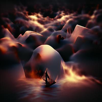 Alone in the midst of chaos drifting closer to the abyss VRay