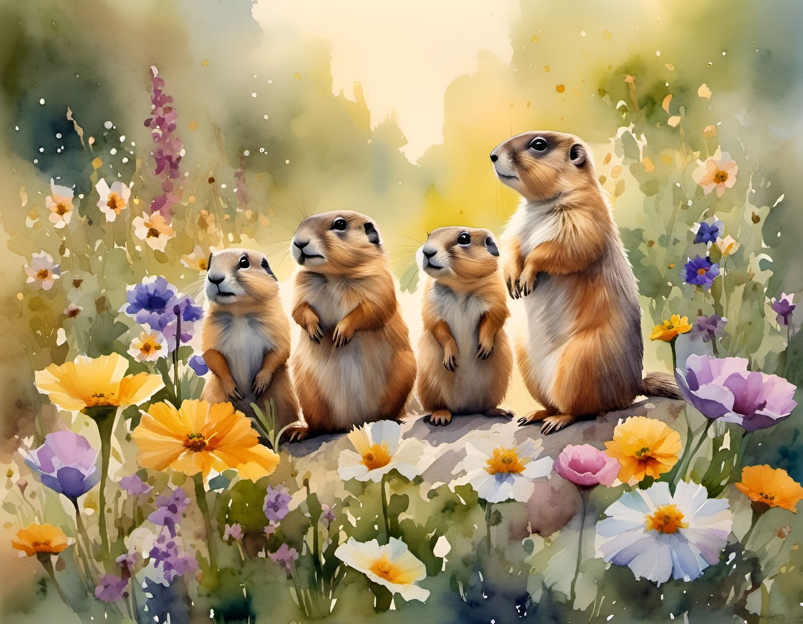 Painting:  "Ok, little Bobby is missing, so we all have to s...