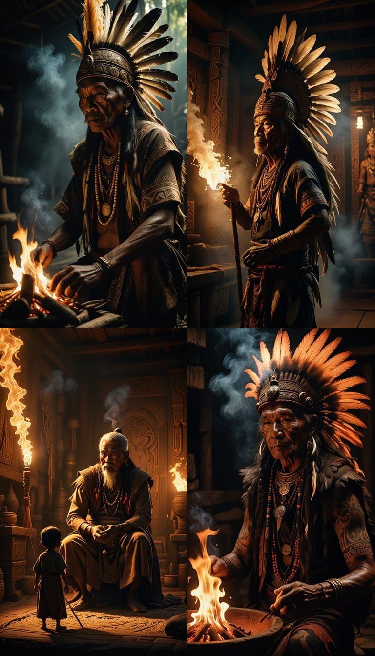 Ancient Dayak Ritual Purification in a Traditional Longhouse