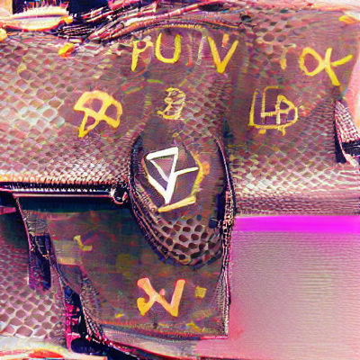 Louis Vuitton Crypto Punk in Cyberpunk Style