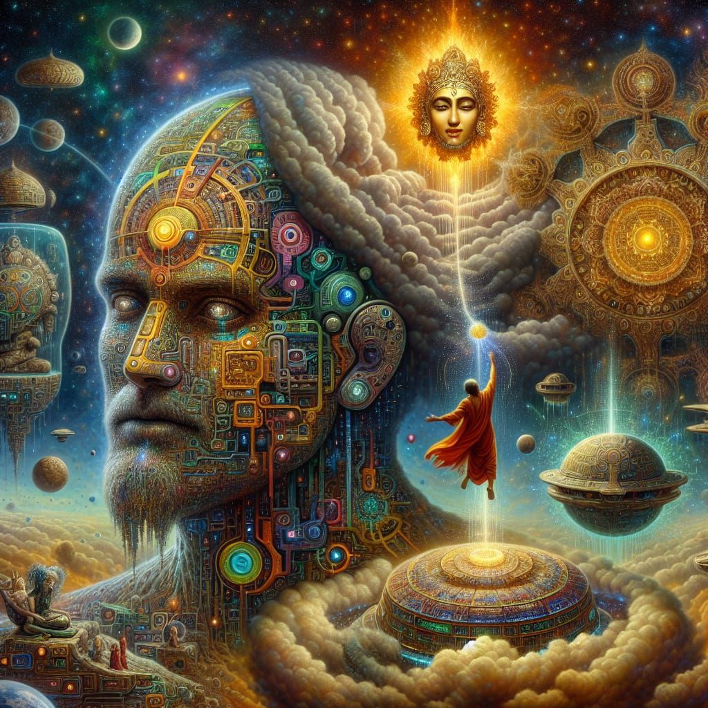 A surreal cosmic landscape