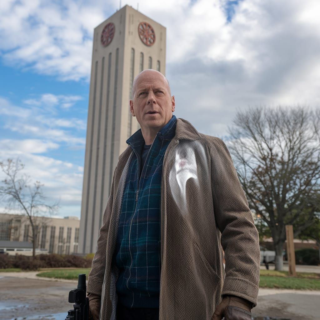 Bruce Willis Ghost Haunts Nakatomi Tower
