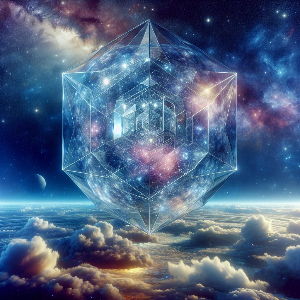 Glass Dodecahedron's Cosmic Voyage