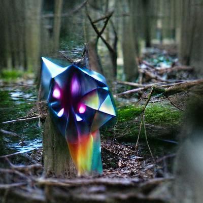 Abstract Prism in Enchanted Forest
