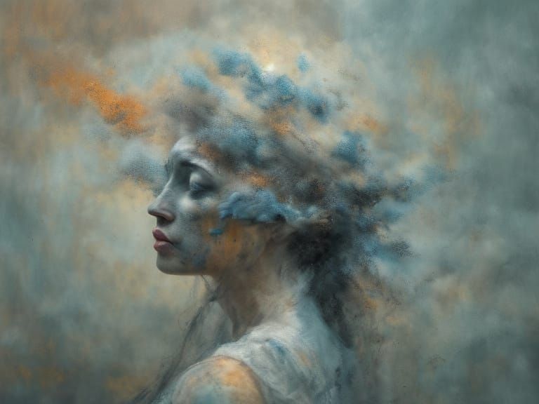 Impressionist Portrait of a Longing Woman