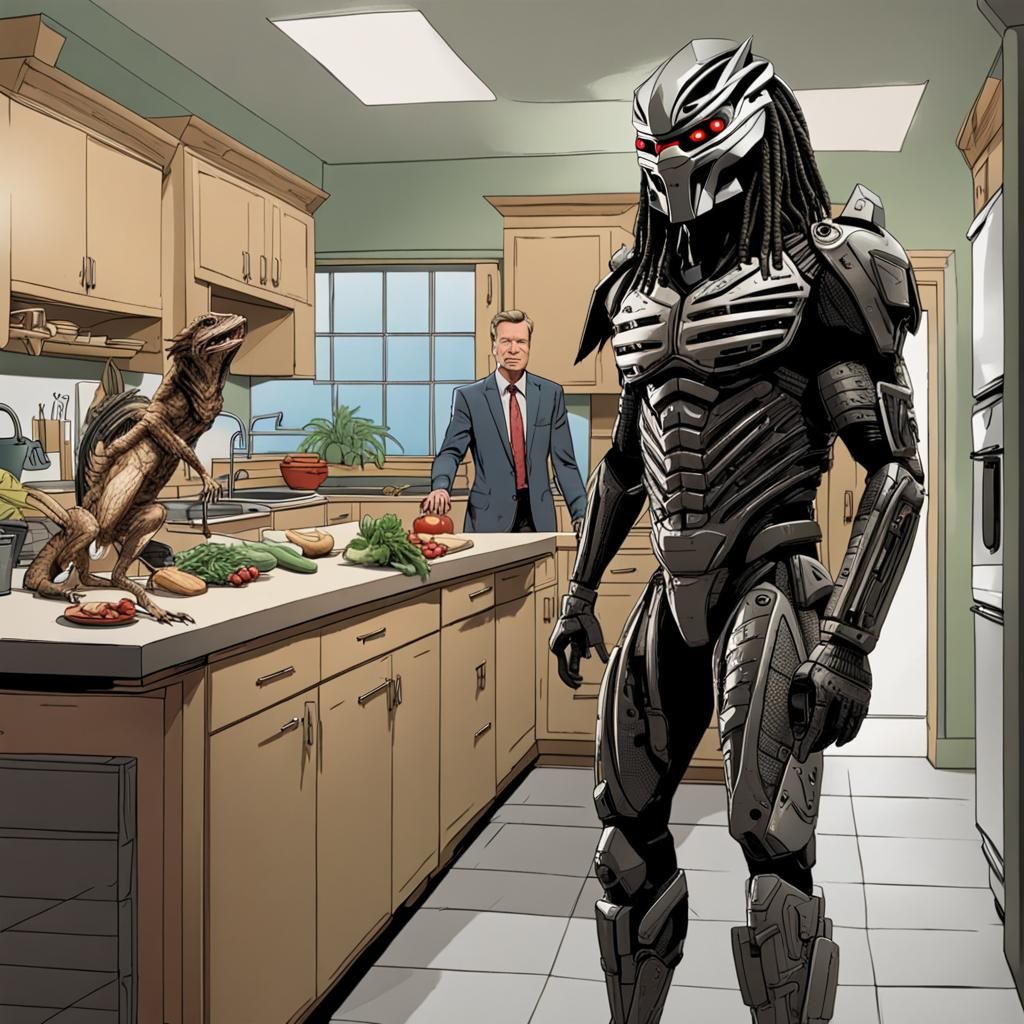 Dramatic Kitchen Confrontation in Investigative TV Show