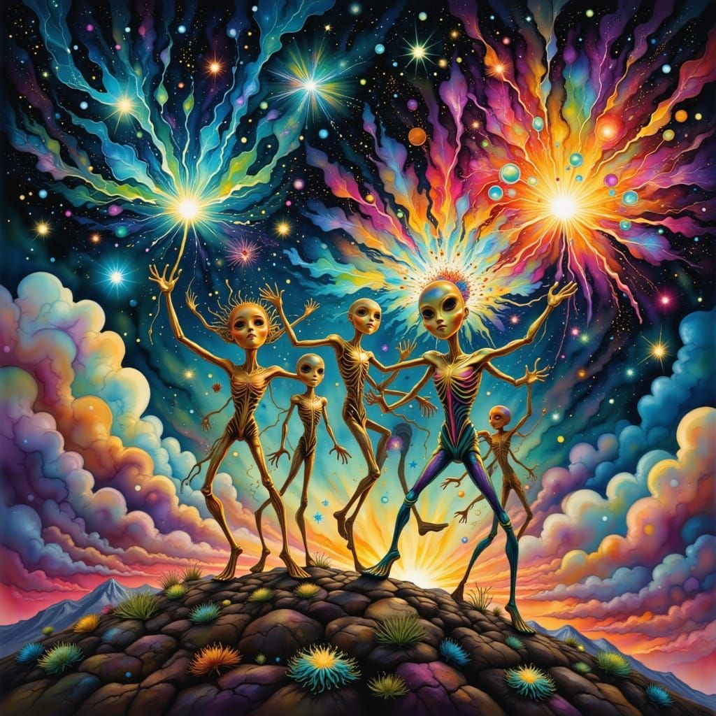 New Years Eve party in 2099