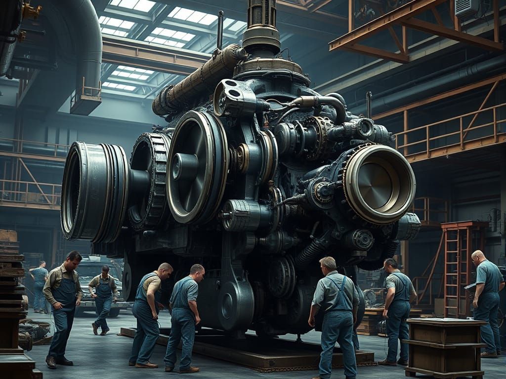 Engineers Assemble a Futuristic Internal Combustion Engine i...