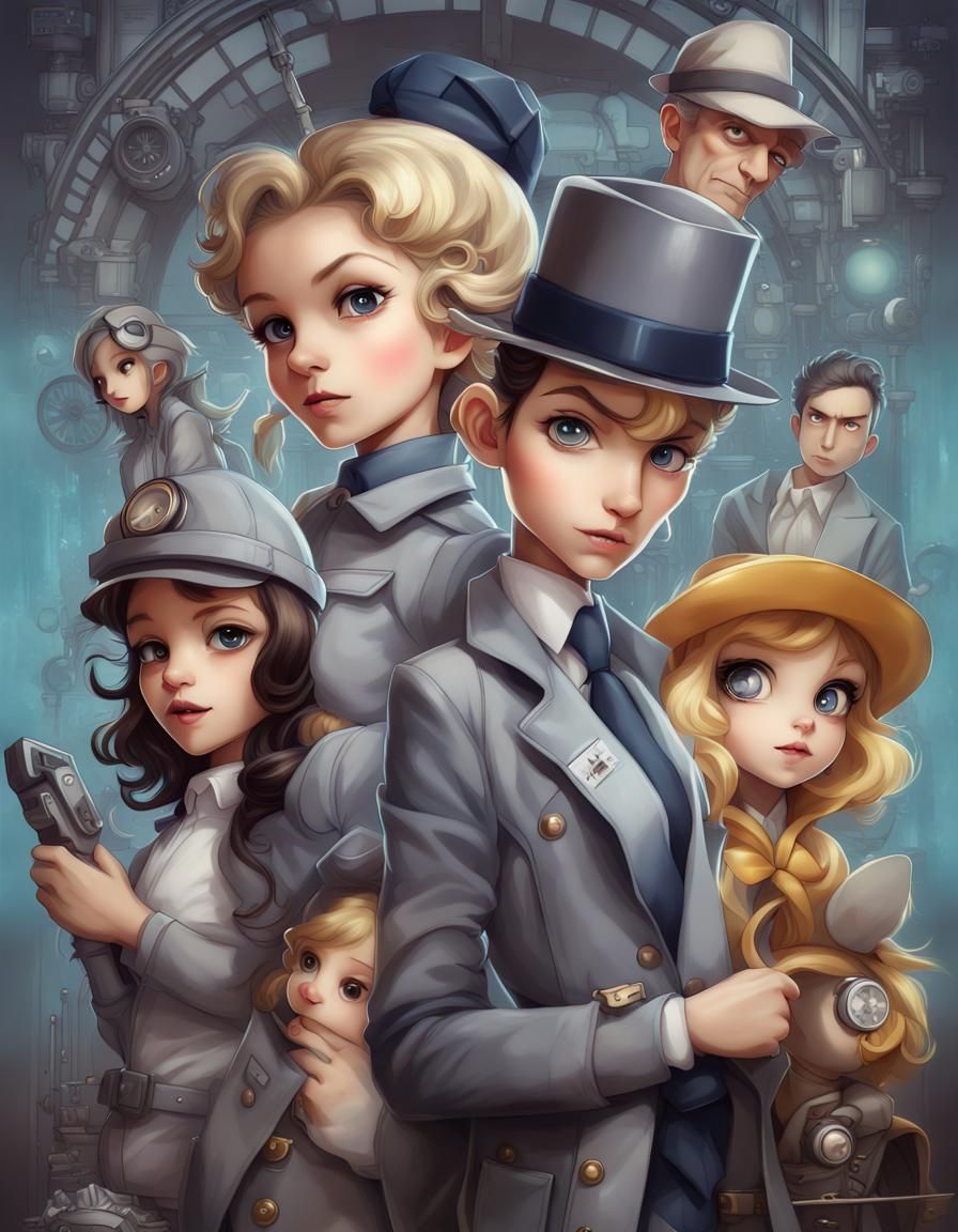 Inspector Gadget Movie Poster in Pop Surrealist Style