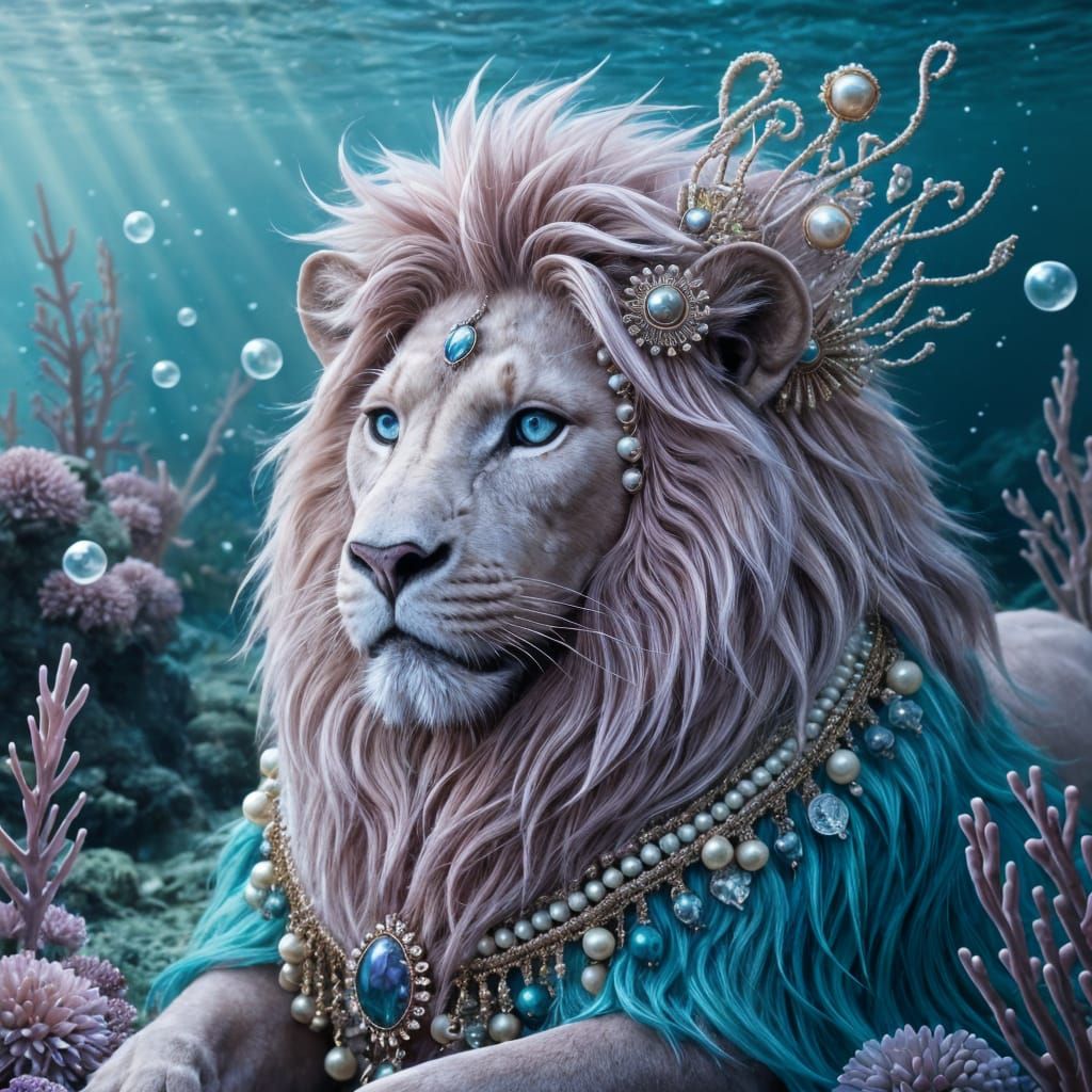 Regal Lion Rules the Oceanic Realm