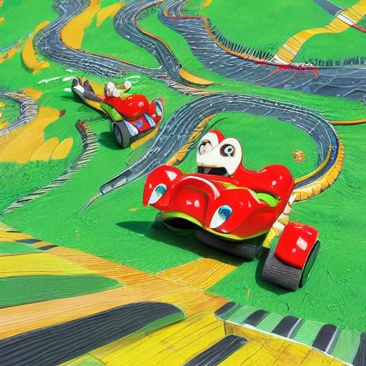 Moorhuhn Kart: Chicken Races Go-Kart in Cartoon 3D