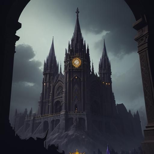 Dark Fantasy House of Prayer Concept Art