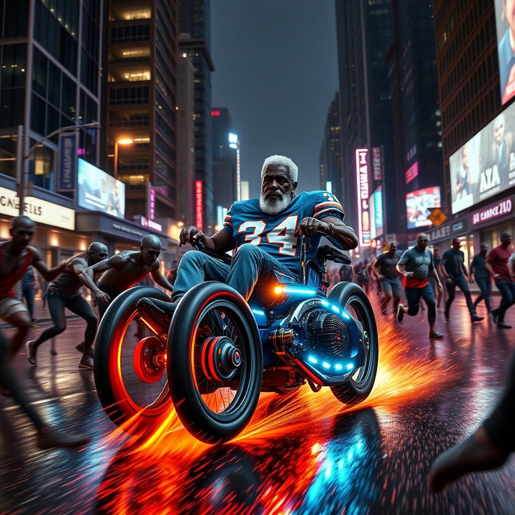 Cyberpunk Hero Saves Houston from Apocalypse