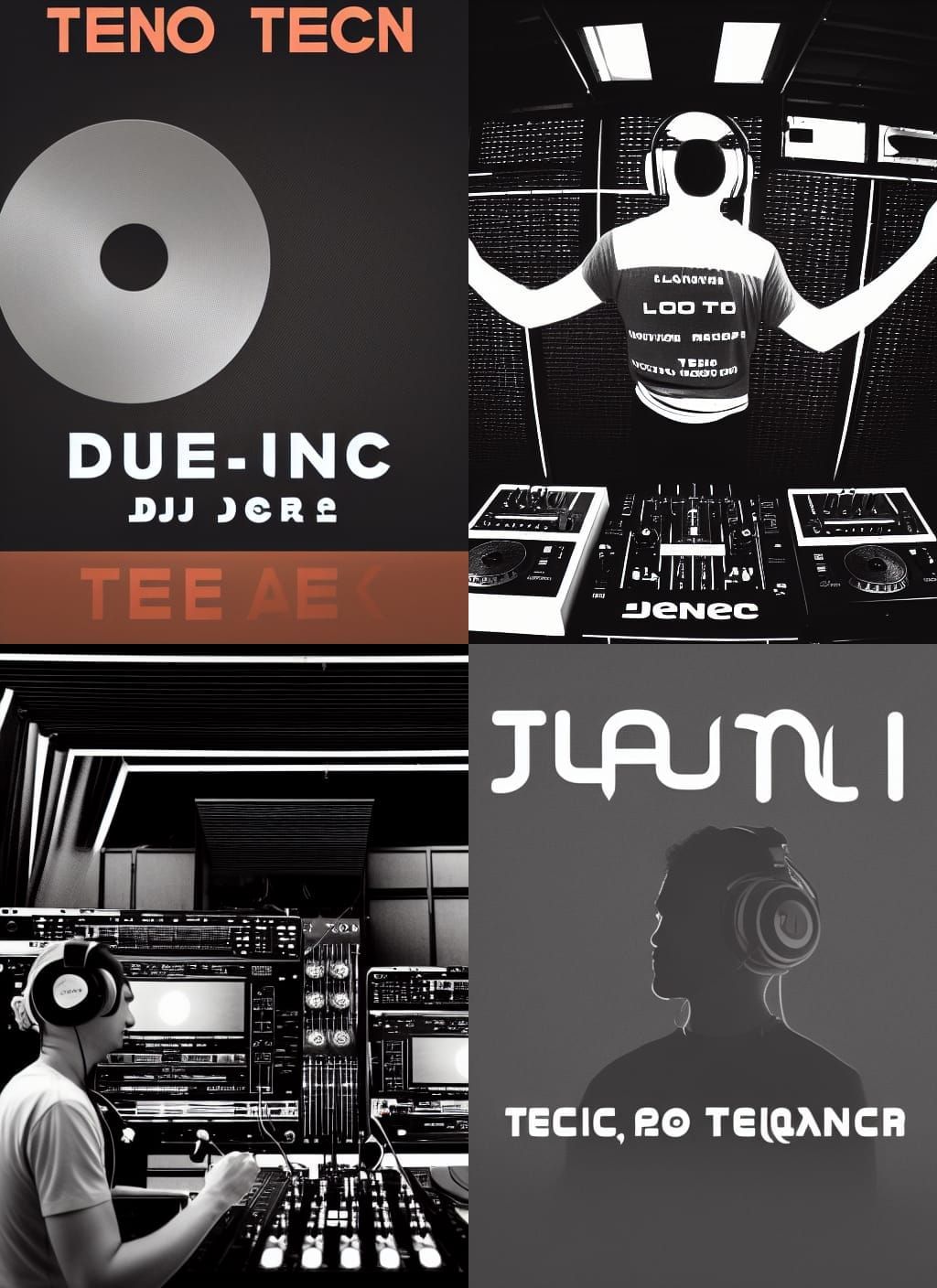 DJ in a Techno Music Scene