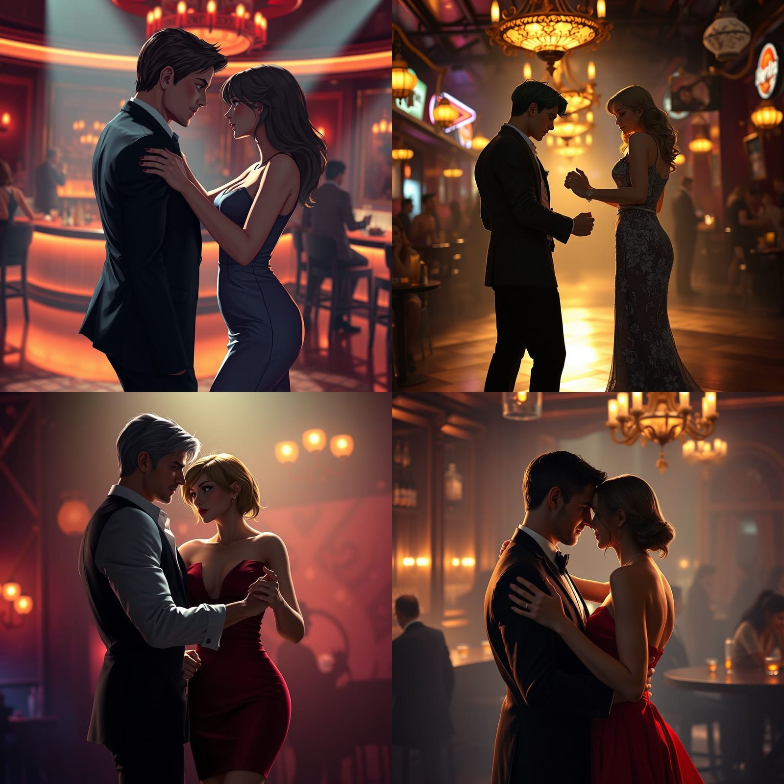 Leon and Jill Dancing: 3D Anime Art