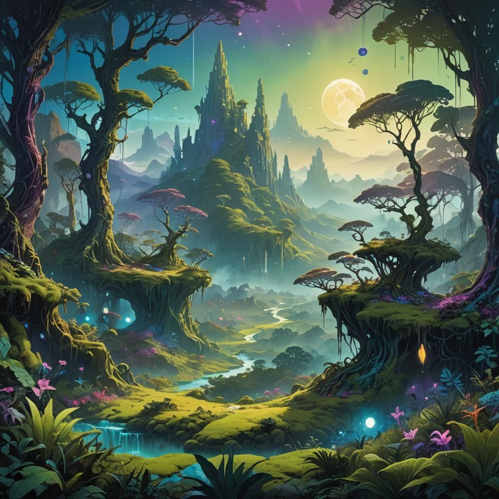 Lush Pandora Forest Concept Art