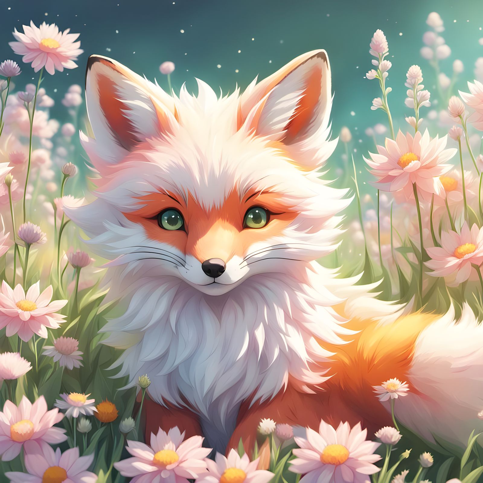 Mochi Fox: Whimsical 3D Anime Art