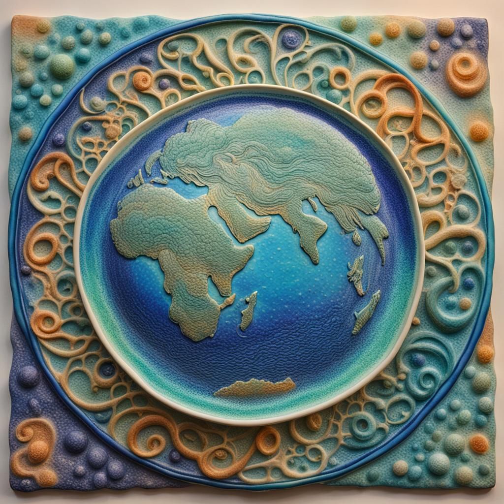 Ethereal Iridescent Earth Art for Well-being