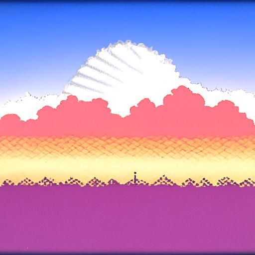 8-Bit Sunrise Over a Sad Landscape
