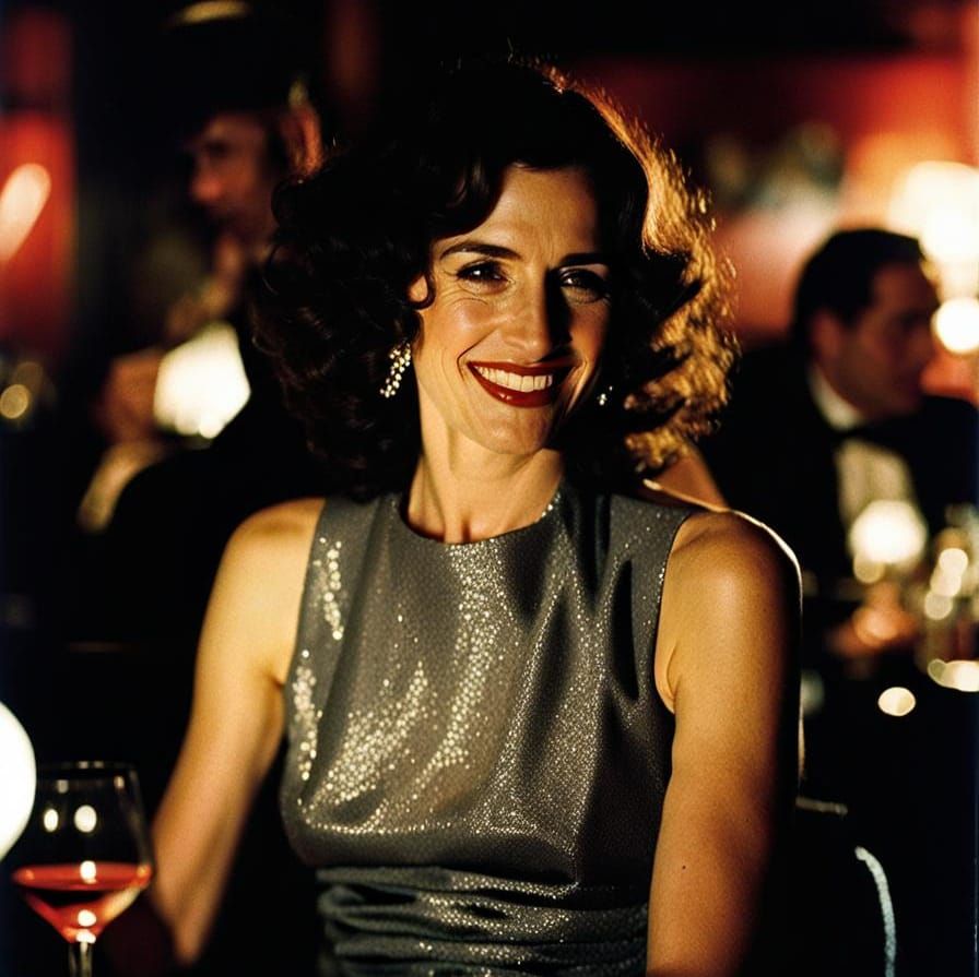 Candid Portrait of Female Con Artist in Noir Style