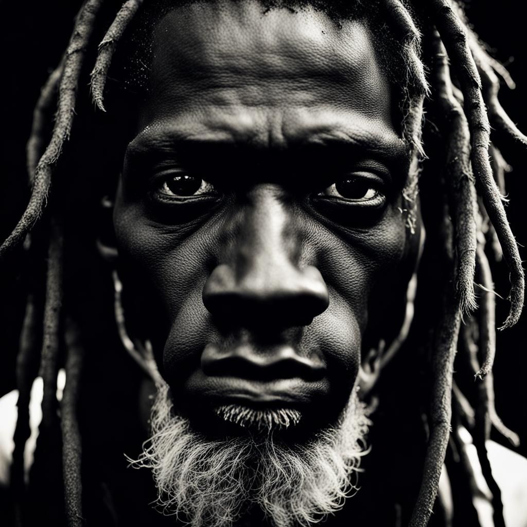 Angel Winged Man Portrait in Street Photography Style