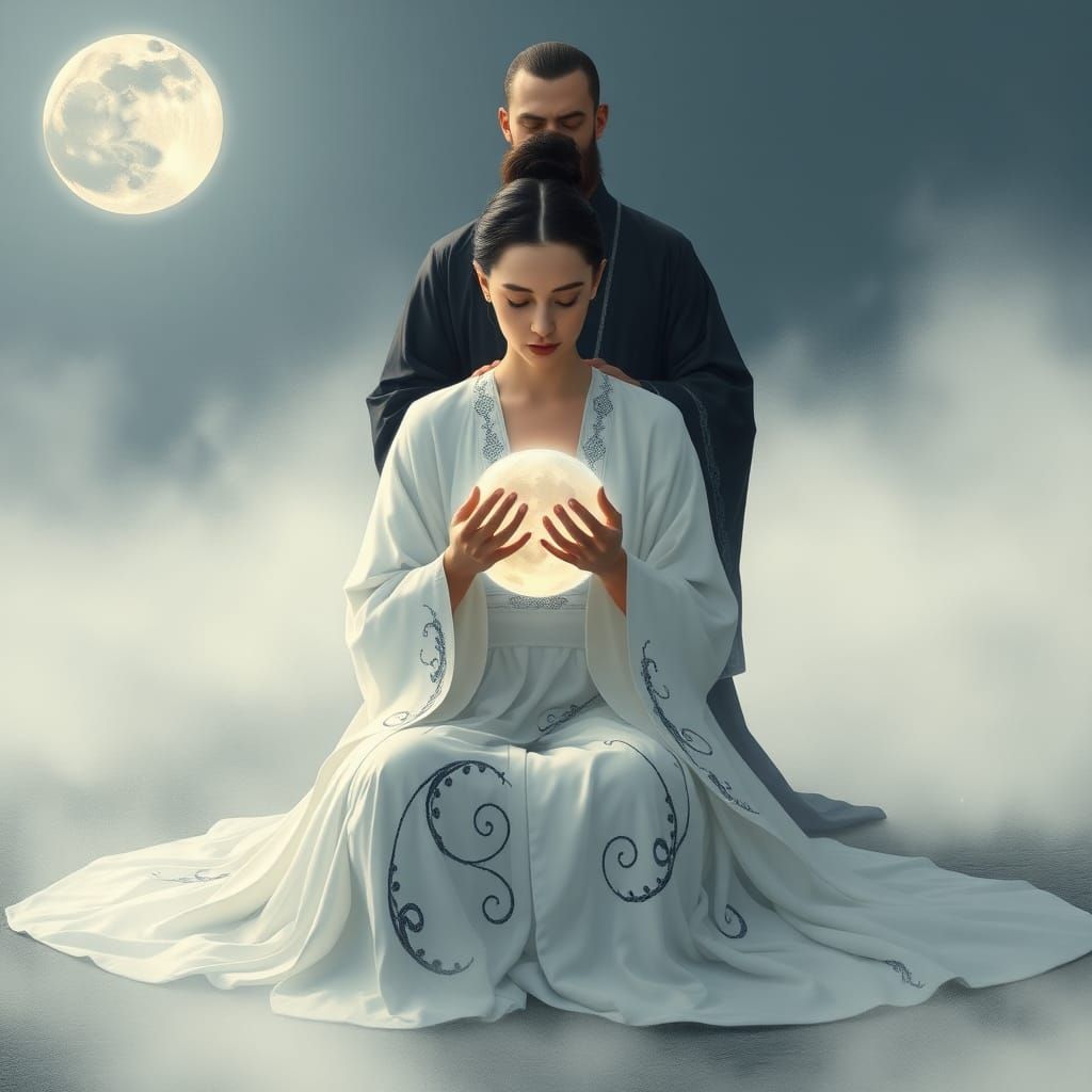 Yin and Yang Harmony in Dreamy Soft Focus