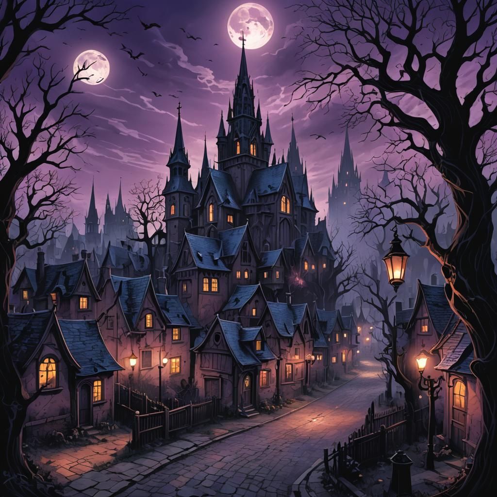 Mysterious Town Beckons Supernatural Entities: Dark Fantasy