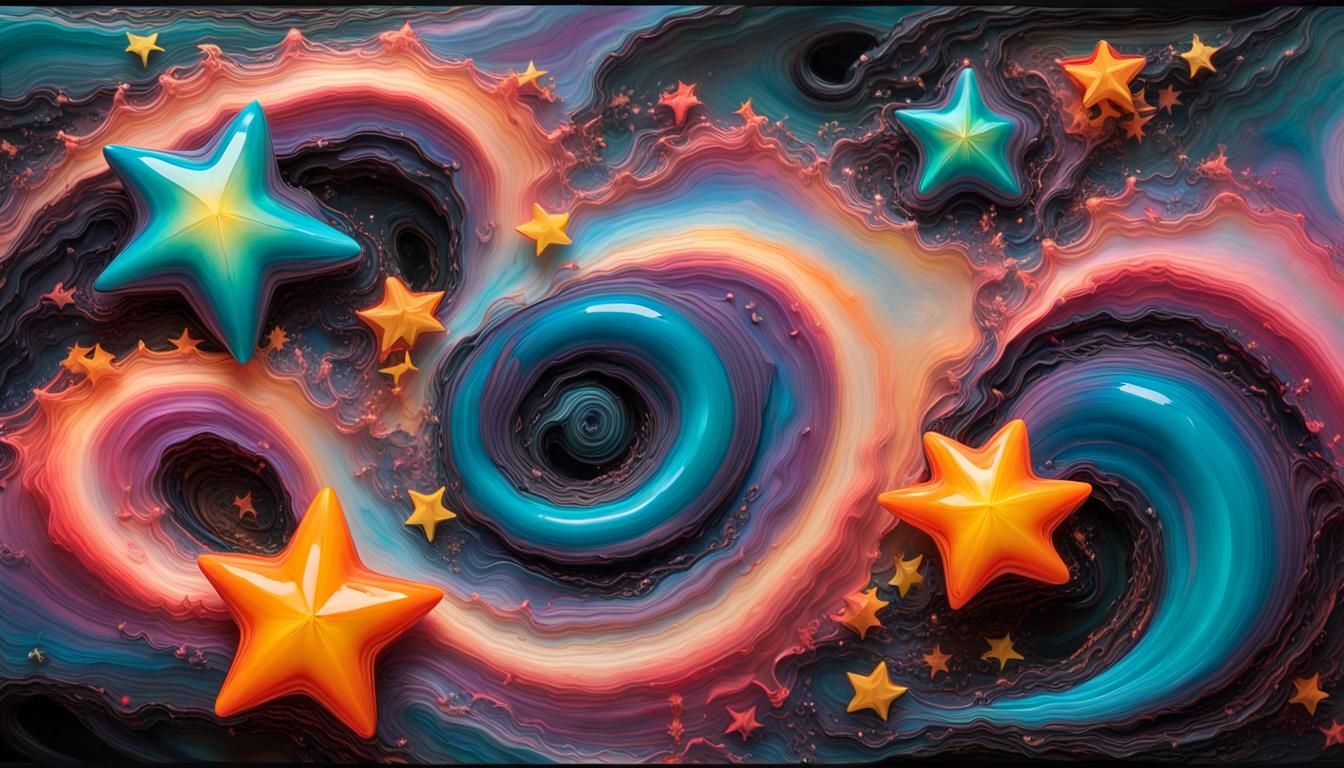 Swirling Stars in Electro Magnetic Plasma Maelstrom