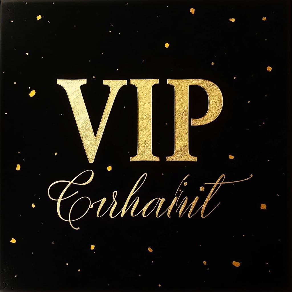 Golden Luxury Pass in Dark Deco Style