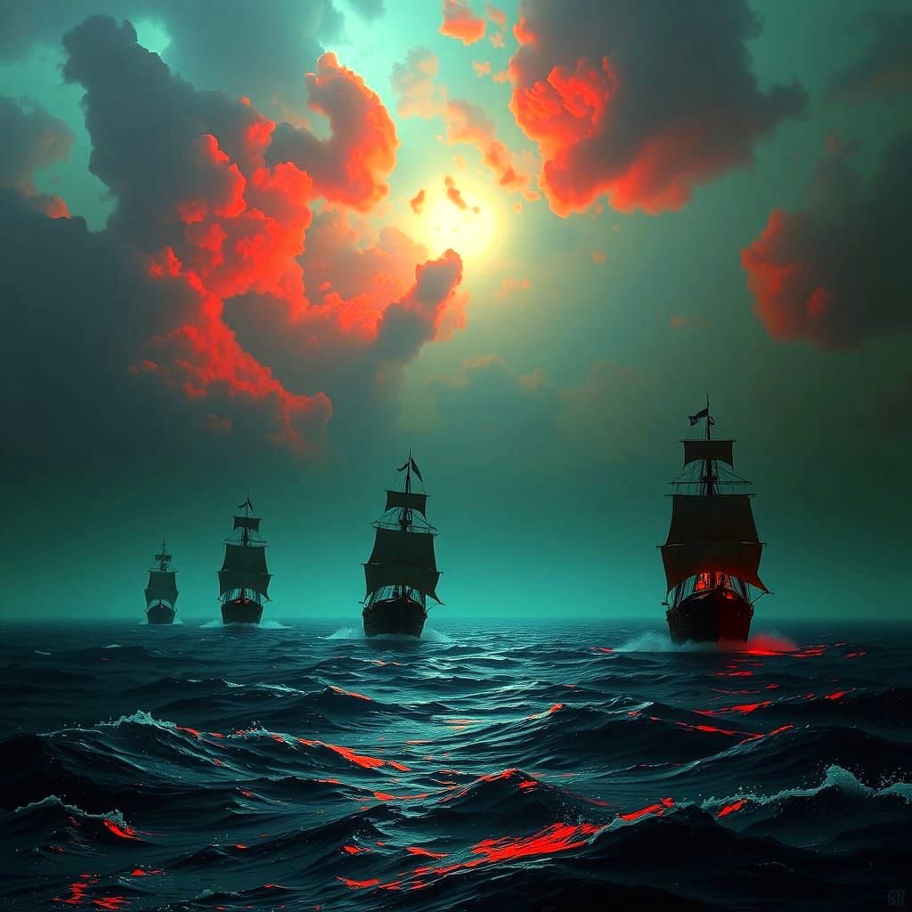 Dark Green Pirates on the Red Sea