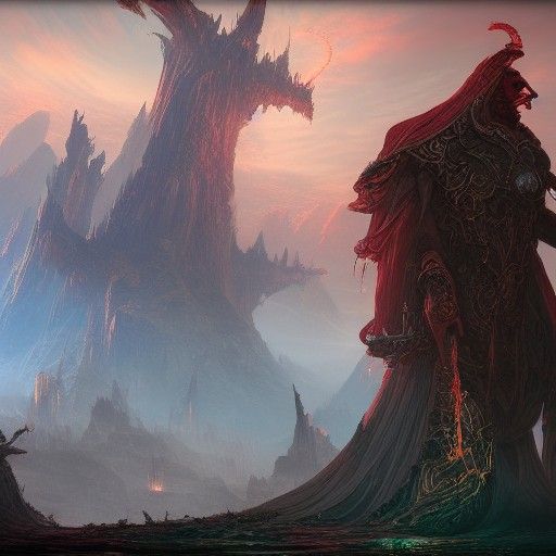 Enemy Concept Art in Detailed Matte Painting